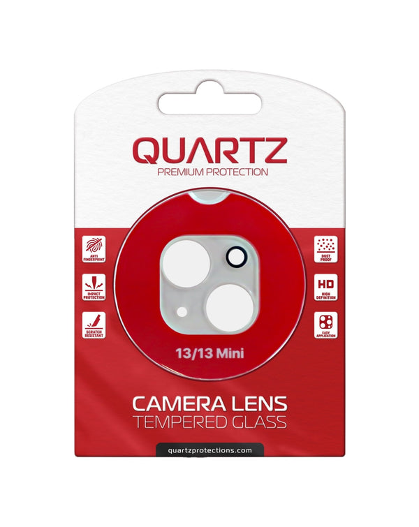 QUARTZ Clear Back Camera Tempered Glass for iPhone 13 / 13 Mini - Banana Cellular Solutions