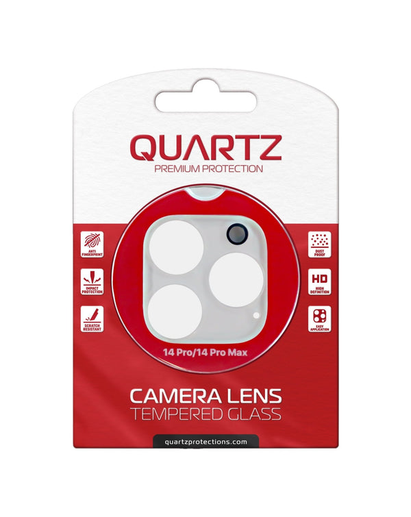 QUARTZ Clear Back Camera Tempered Glass for iPhone 14 Pro / 14 Pro Max - Banana Cellular Solutions