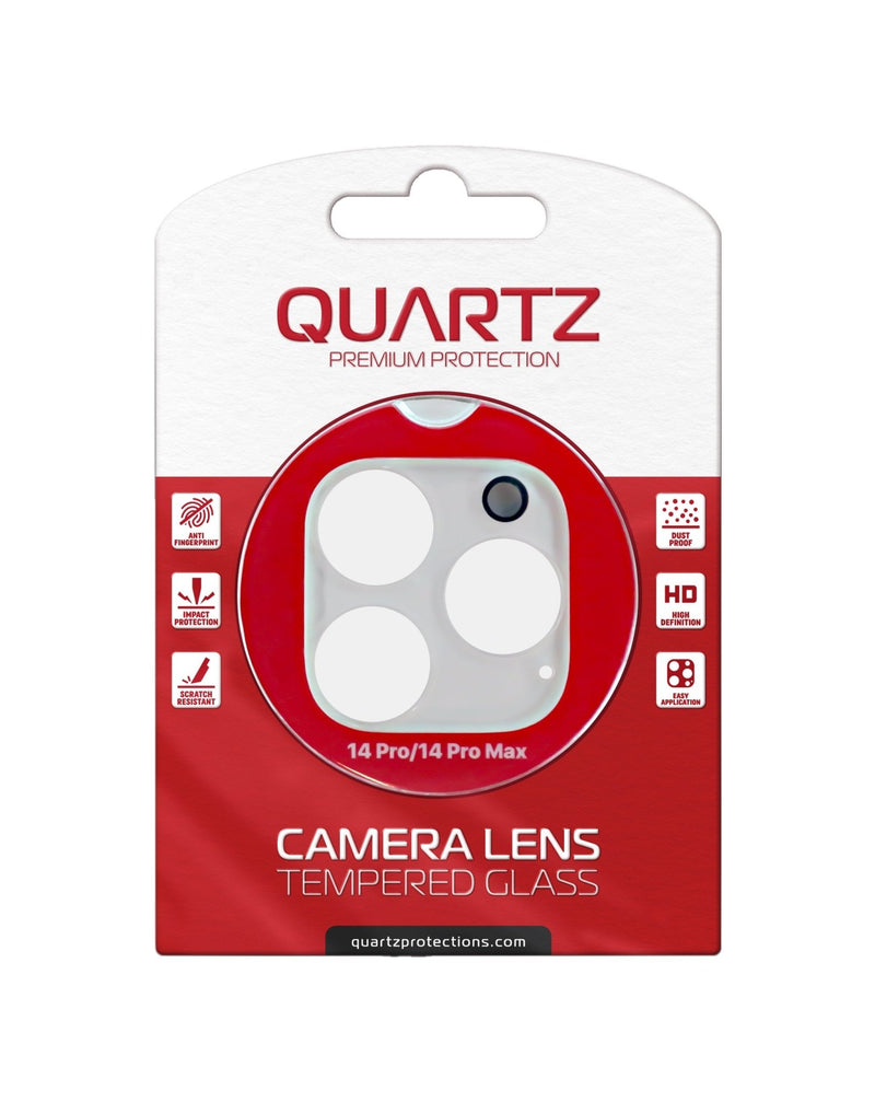 QUARTZ Clear Back Camera Tempered Glass for iPhone 14 Pro / 14 Pro Max - Banana Cellular Solutions