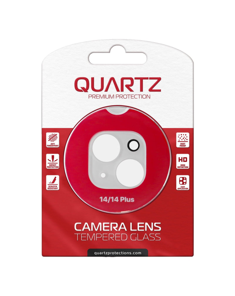 QUARTZ Clear Back Camera Tempered Glass for iPhone 14 / 14 Plus - Banana Cellular Solutions