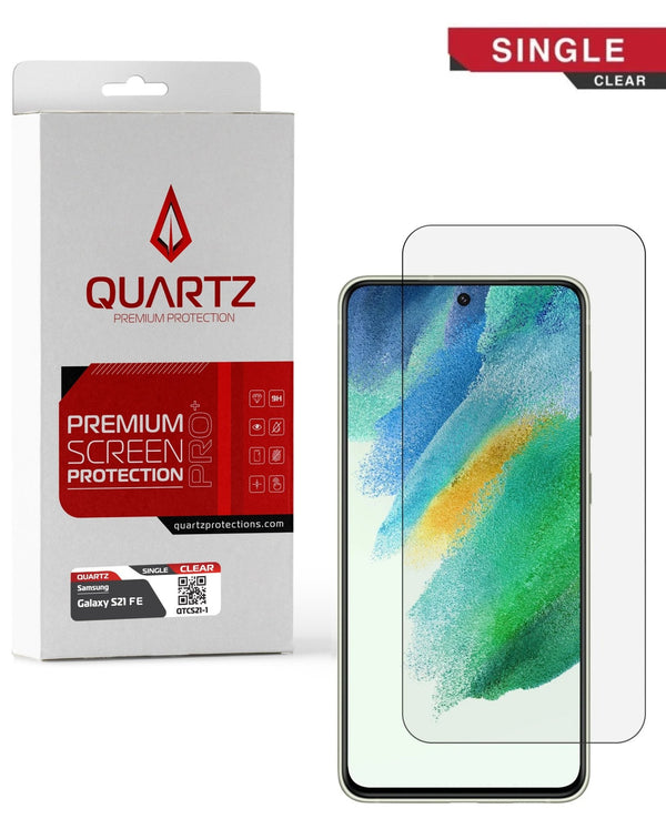 QUARTZ Clear Tempered Glass for Galaxy S21 FE (Single Pack) - Banana Cellular Solutions