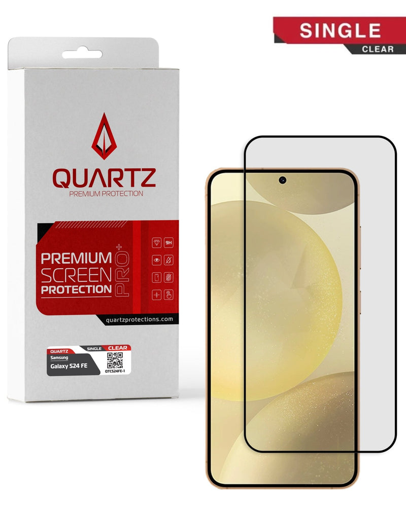 QUARTZ Clear Tempered Glass for Galaxy S24 FE (Single Pack) - Banana Cellular Solutions