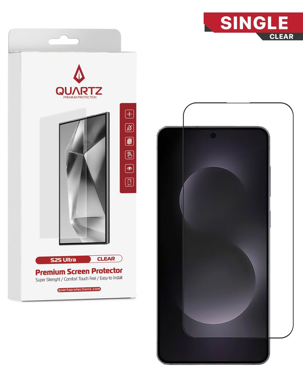 QUARTZ Clear Tempered Glass for Galaxy S25 Edge (Single Pack) - Banana Cellular Solutions