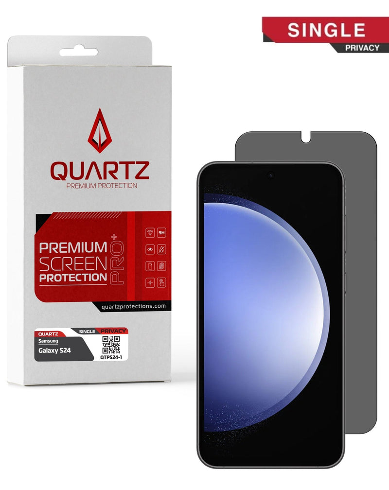 QUARTZ Privacy Tempered Glass for Galaxy S24 / S25 (Single Pack) - Banana Cellular Solutions