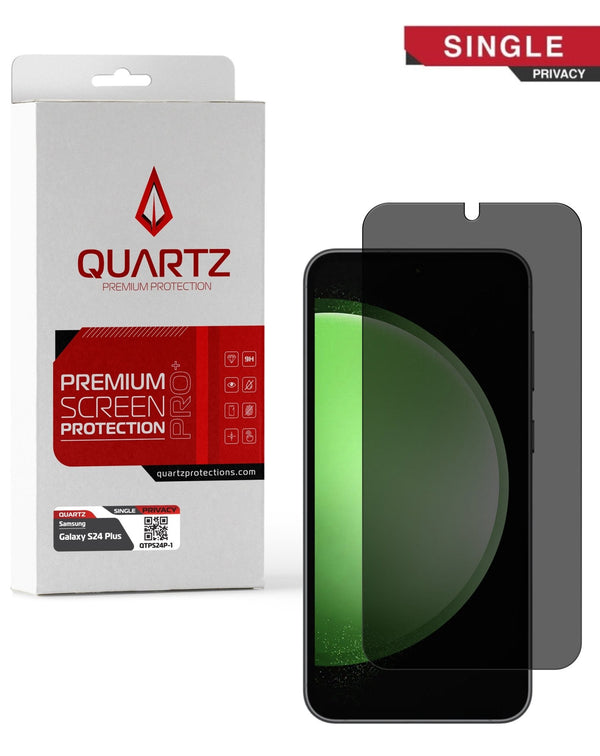 QUARTZ Privacy Tempered Glass for Galaxy S24 Plus / S25 Plus (Single Pack) - Banana Cellular Solutions