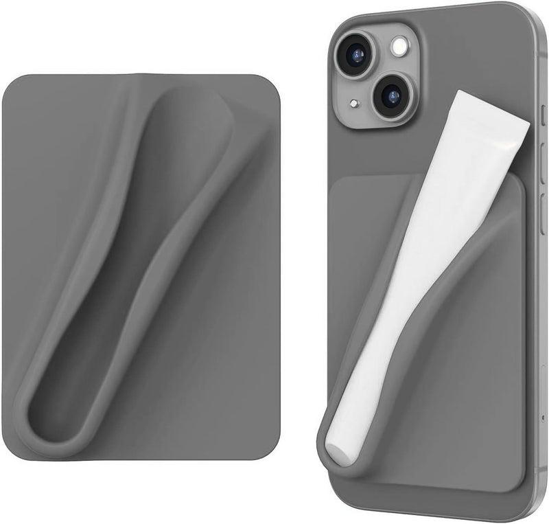Lip Gloss Holder Sleeve for iPhone 16e – Silicone Adhesive Pocket