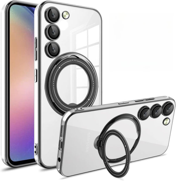 Galaxy S23 Plus Magnetic Clear Cases with Magsafe Ring Stand - Banana Cellular Solutions