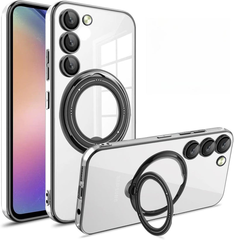 Galaxy S23 Plus Magnetic Clear Cases with Magsafe Ring Stand - Banana Cellular Solutions