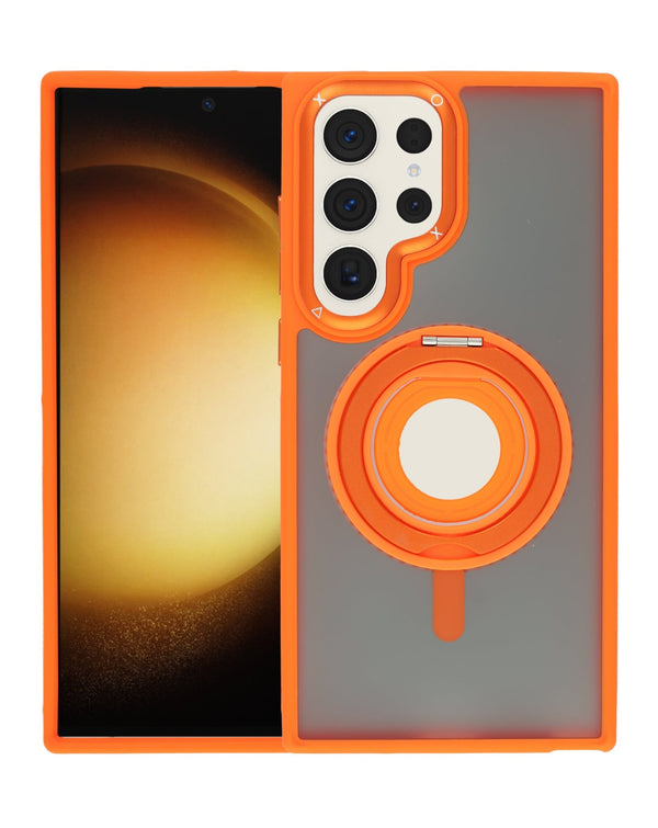 Skin Feel Transparent Case with Silicone Ring Holder for Galaxy S23 Ultra (Only Ground Shipping) - Banana Cellular Solutions