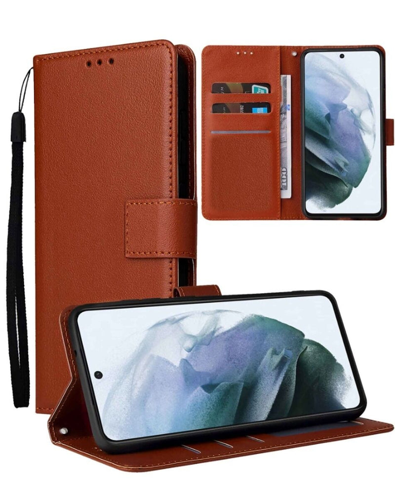 Galaxy S24FE Leather Wallet Case with Card Slot (Only Ground Shipping)