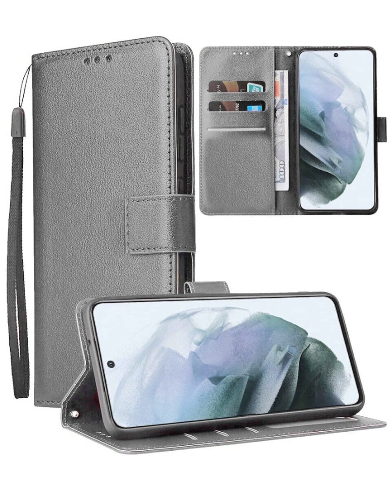 Galaxy S24FE Leather Wallet Case with Card Slot (Only Ground Shipping)