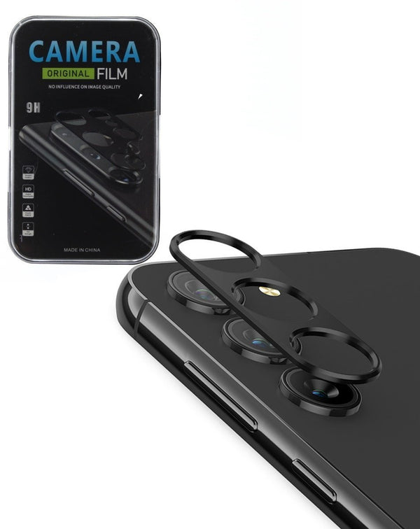 Galaxy S25 FE Back Camera Tempered Glass (BLACK) - Banana Cellular Solutions