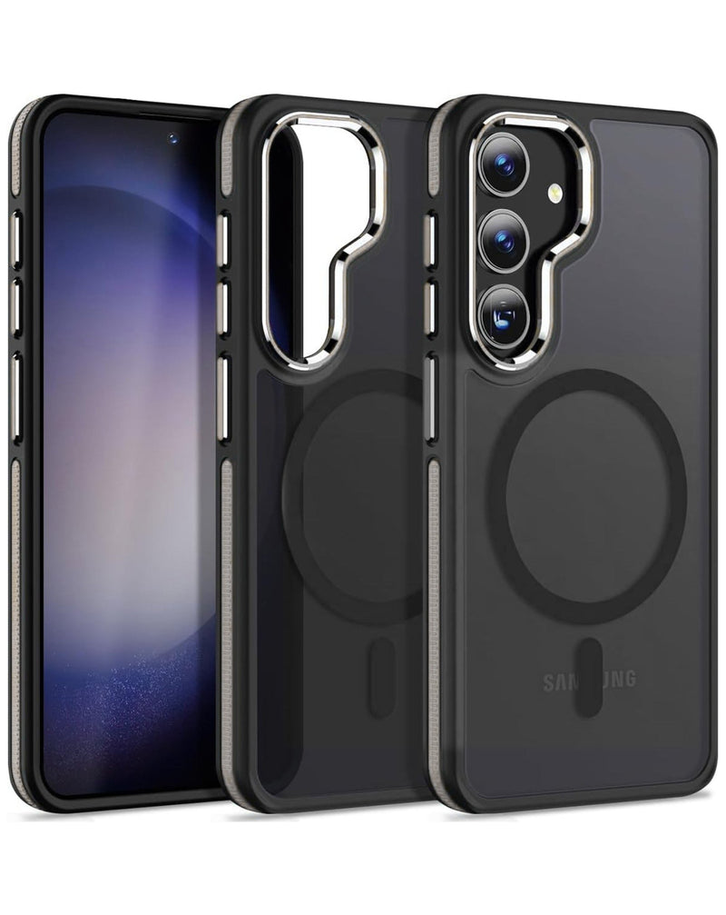 Slim Non - Slip Translucent Matte Wireless Charging Case - GRAY for Galaxy S25 Plus (Only Ground Shipping) - Banana Cellular Solutions