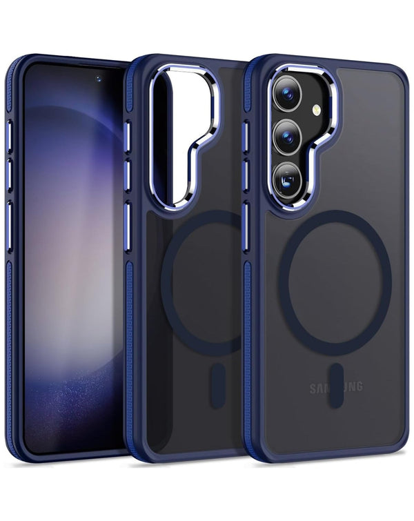 Slim Non - Slip Translucent Matte Wireless Charging Case - GRAY for Galaxy S25 Plus (Only Ground Shipping) - Banana Cellular Solutions