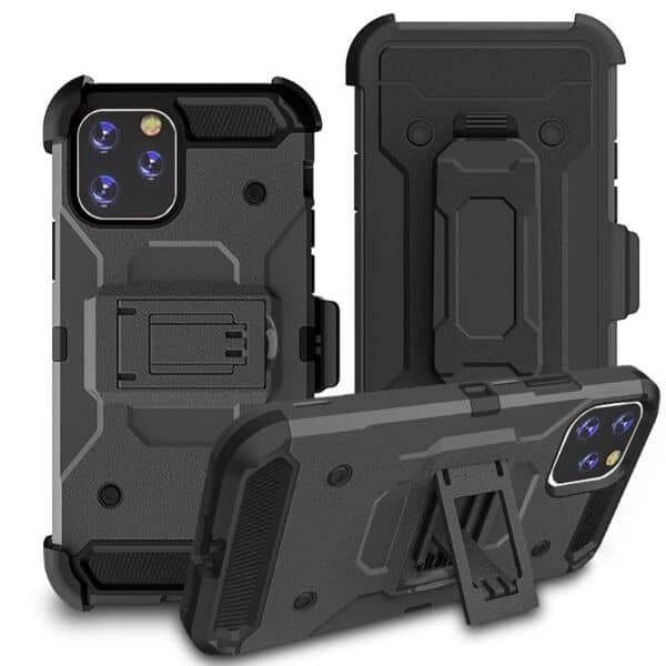 iPhone 12 Mini Metallic Rubber Tough Armor Defender Cases
