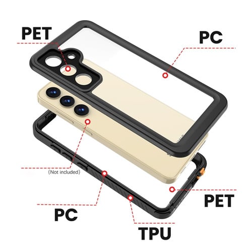 Galaxy S24 Plus REDPEPPER Dot Series Clear Protective Waterproof Case (Only Ground Shipping) - Banana Cellular Solutions