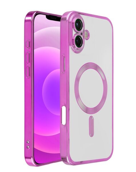 iPhone 16 Shiny Wireless Charging Clear Case
