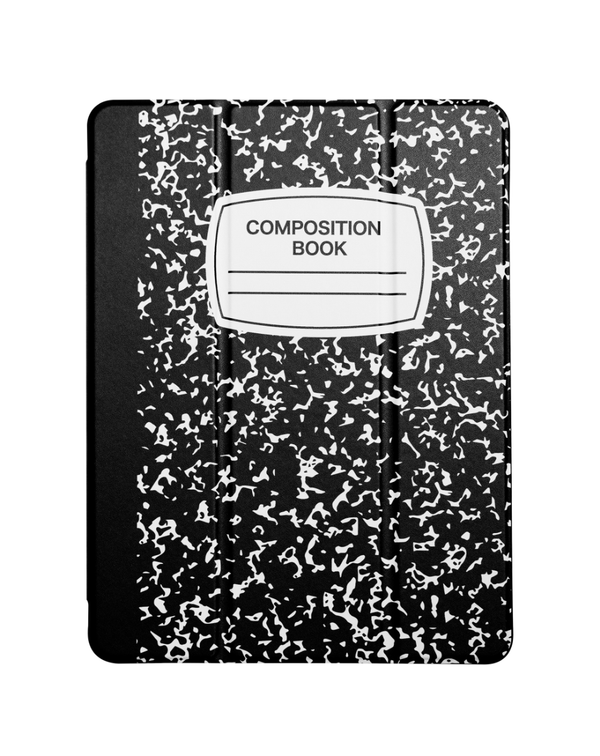 Old Style Notebook Design Case - Composition Book for iPad Mini 6 / 7 (A17 Pro) (Only Ground Shipping) - Banana Cellular Solutions