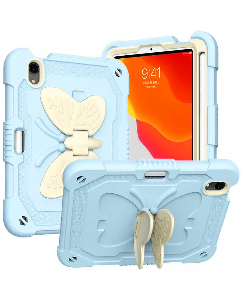 Protective Butterfly Stand Desing Case for iPad Mini 6 / 7 (A17 Pro) (Only Ground Shipping)