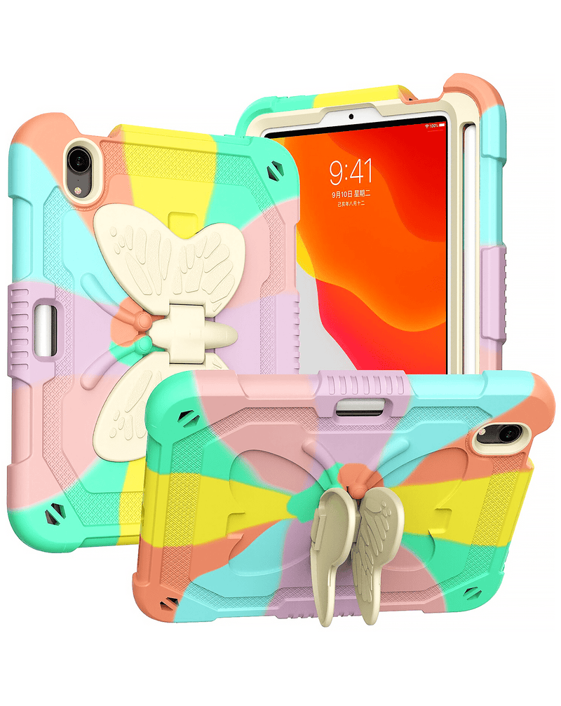Protective Butterfly Stand Desing Case for iPad Mini 6 / 7 (A17 Pro) (Only Ground Shipping)