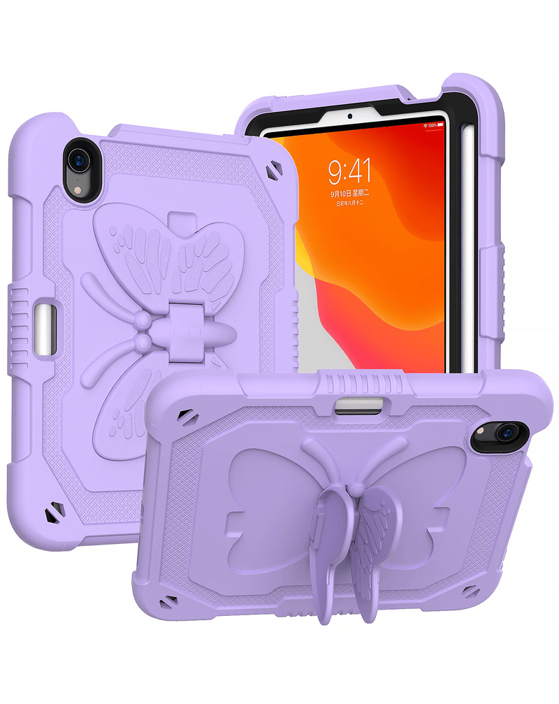Protective Butterfly Stand Desing Case for iPad Mini 6 / 7 (A17 Pro) (Only Ground Shipping)