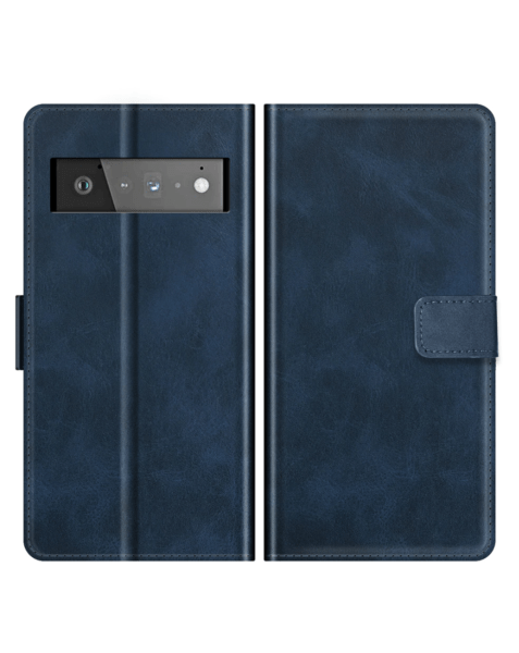 Google Pixel 6 Leather Wallet Case with Card Slot