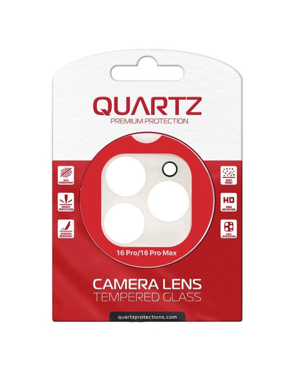 QUARTZ Clear Back Camera Tempered Glass for iPhone 16 Pro / 16 Pro Max - Banana Cellular Solutions