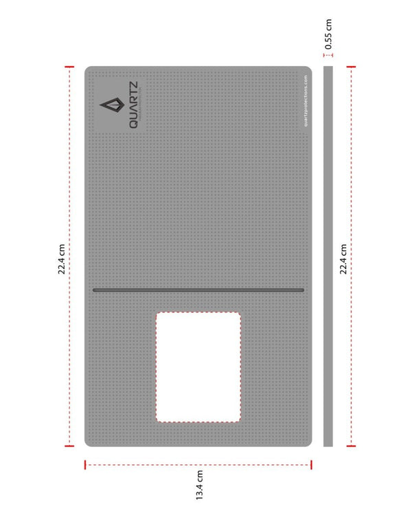 QUARTZ Anti - Slip Silicone Pad for Tempered Glass Installation (GRAY) - Banana Cellular Solutions