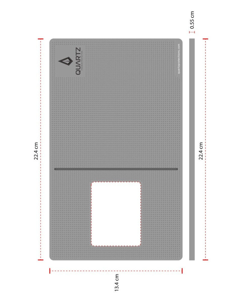 QUARTZ Anti - Slip Silicone Pad for Tempered Glass Installation (GRAY) - Banana Cellular Solutions