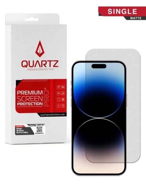 QUARTZ Tempered Glass for iPhone 15 Plus / 15 Pro Max