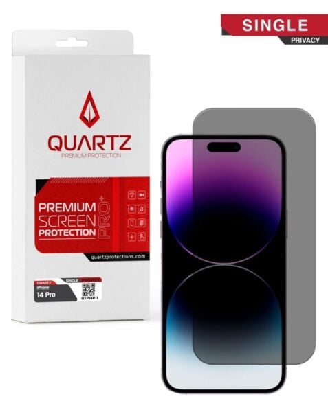 QUARTZ Tempered Glass for iPhone 14 Pro