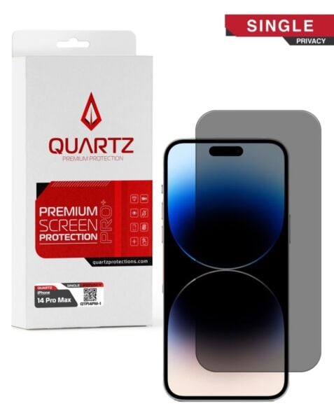 QUARTZ Tempered Glass for iPhone 14 Pro Max