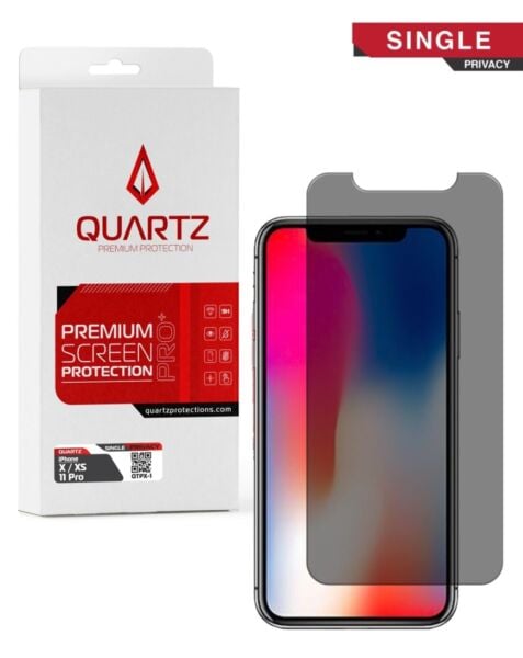 QUARTZ Tempered Glass for iPhone X / XS / 11 Pro