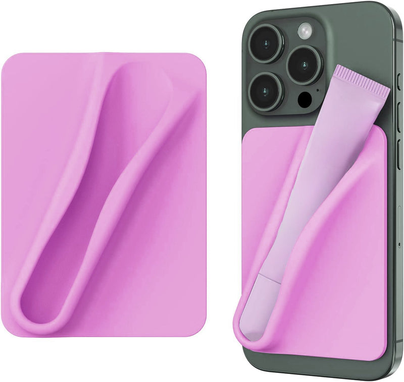Lip Gloss Holder Sleeve for iPhone 16e – Silicone Adhesive Pocket