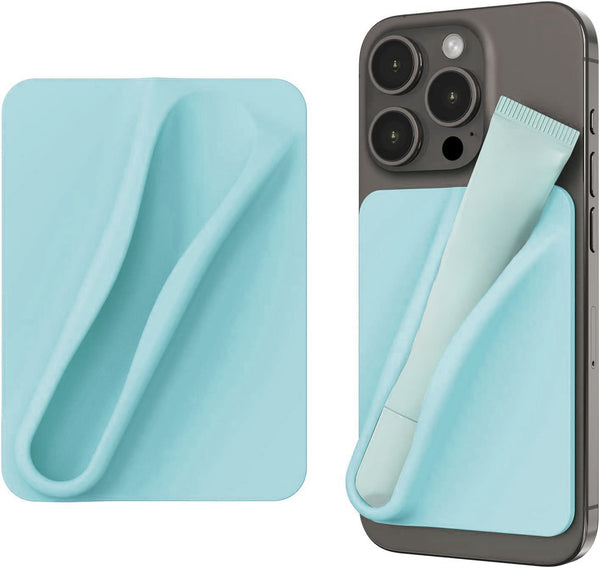 Lip Gloss Holder Sleeve for iPhone 16e – Silicone Adhesive Pocket