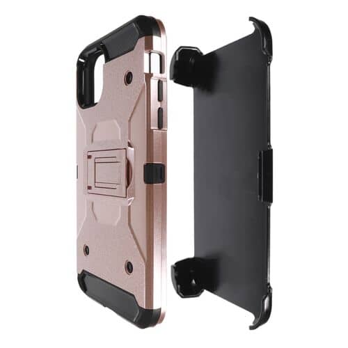 iPhone 11 Pro Max Metallic Rubber Tough Armor Defender Cases