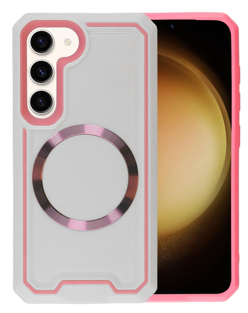 Galaxy S23 Plus Slim Non - Slip Transparent Matte Wireless Charging Case - Banana Cellular Solutions