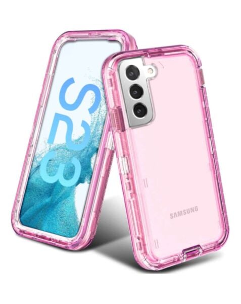 Galaxy S23 Transparent Defender Shockproof Case