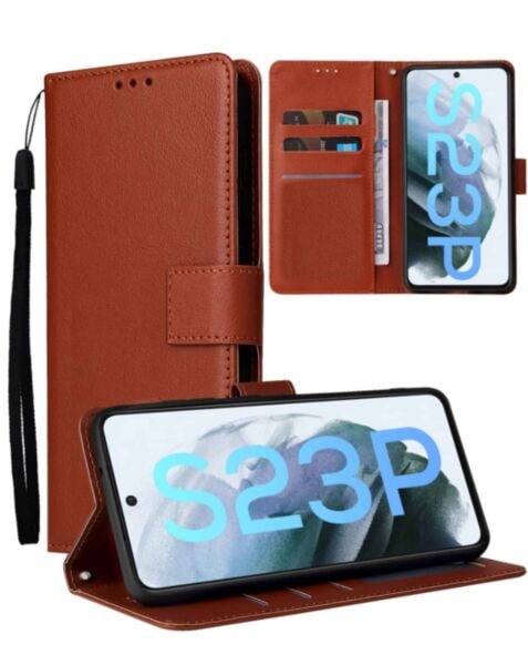 Galaxy S23 Plus Leather Wallet Cases with Card Slot