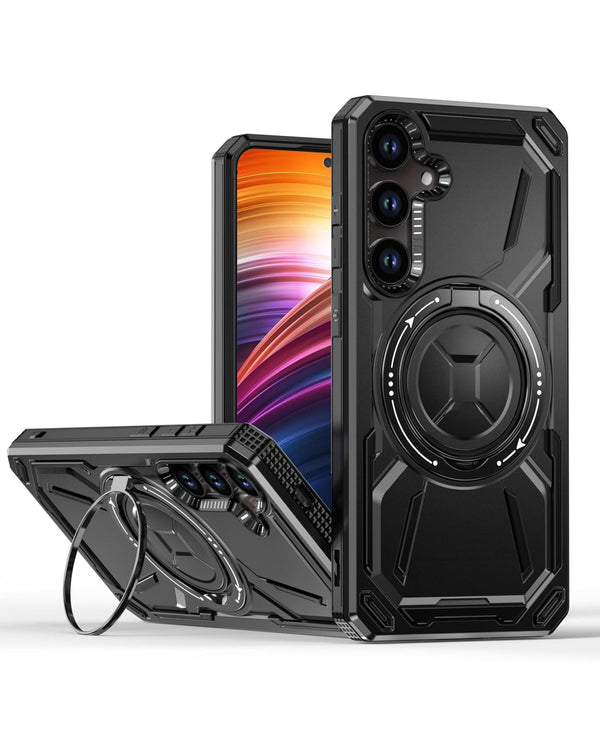 Full - Body Rugged Shockproof Case with Built - in Ring Holder for Galaxy S23 Plus (Only Ground Shipping) - Banana Cellular Solutions