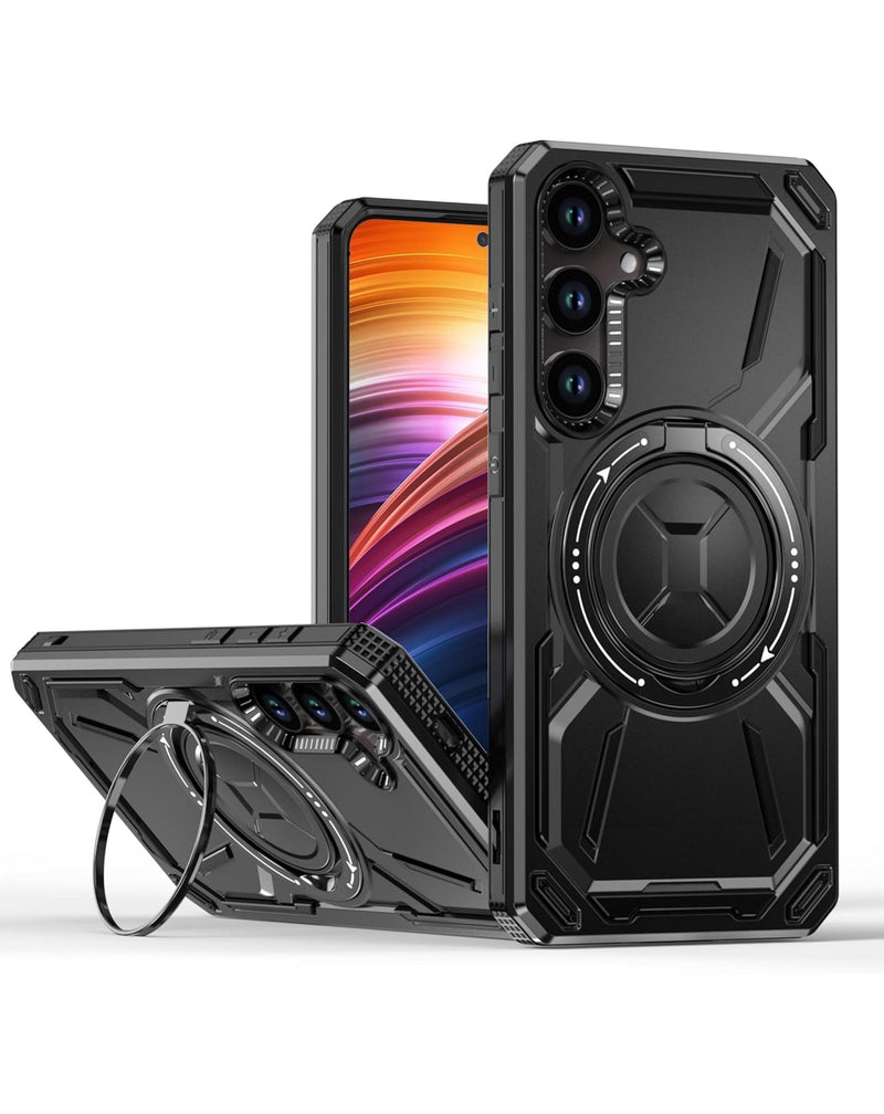 Full - Body Rugged Shockproof Case with Built - in Ring Holder for Galaxy S23 Plus (Only Ground Shipping) - Banana Cellular Solutions