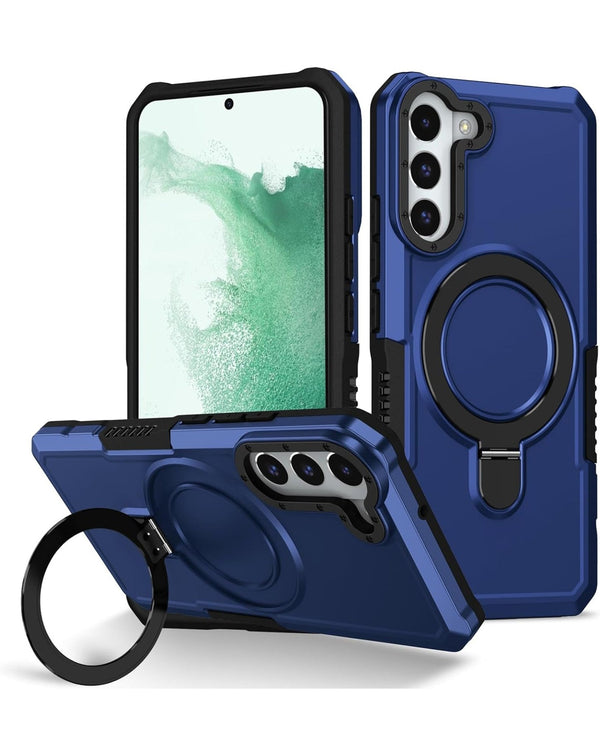 Hard PC Shockproof Case w /Ring Holder for Galaxy S23 Plus (Only Ground Shipping) - Banana Cellular Solutions