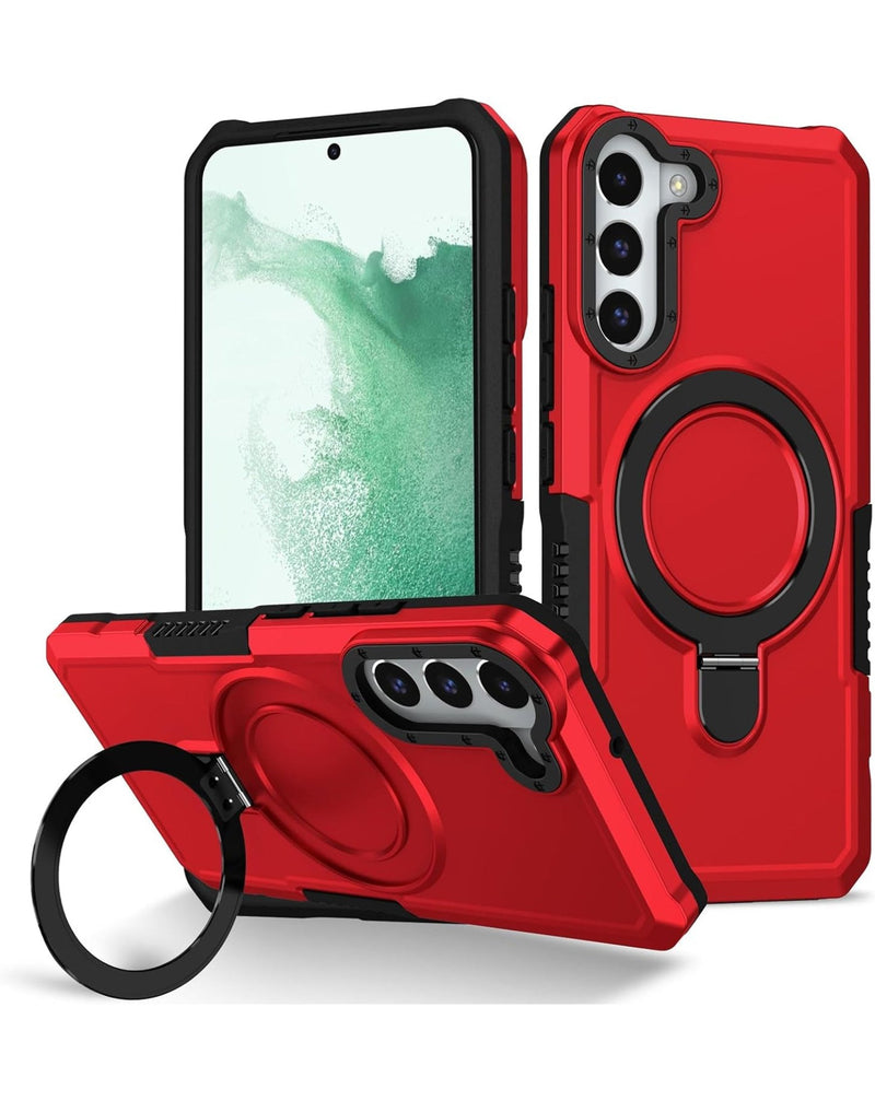 Hard PC Shockproof Case w /Ring Holder for Galaxy S23 Plus (Only Ground Shipping) - Banana Cellular Solutions