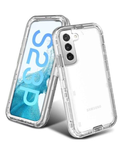 Galaxy S23 Plus Transparent Defender Shockproof Case
