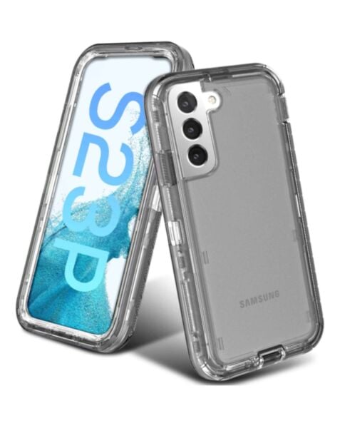Galaxy S23 Plus Transparent Defender Shockproof Case