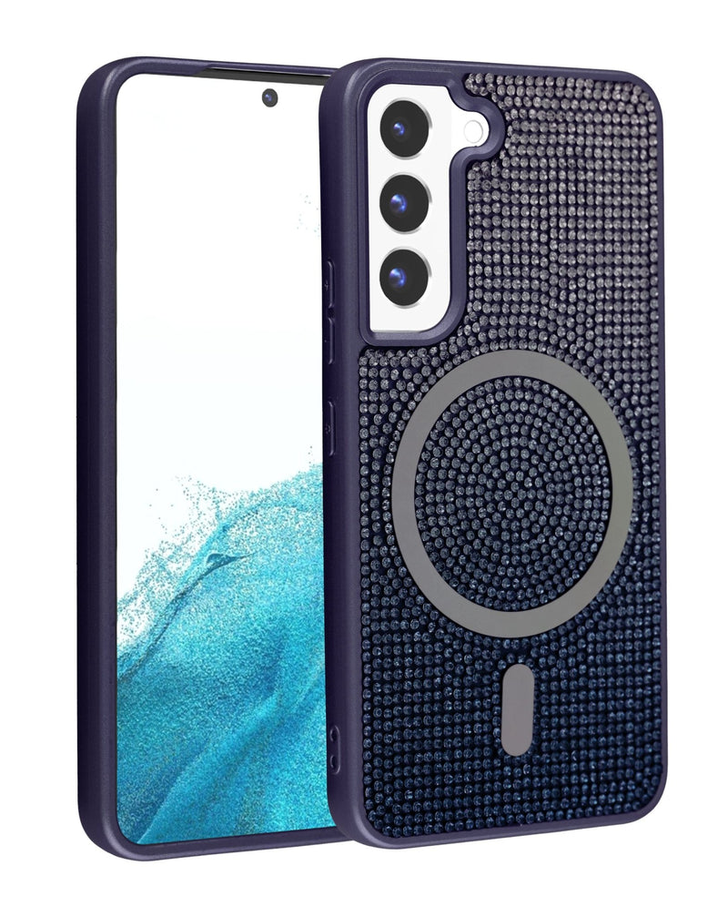 Wireless Charging Bling Diamond Crystal Case for Galaxy S23 Plus (Only Ground Shipping) - Banana Cellular Solutions