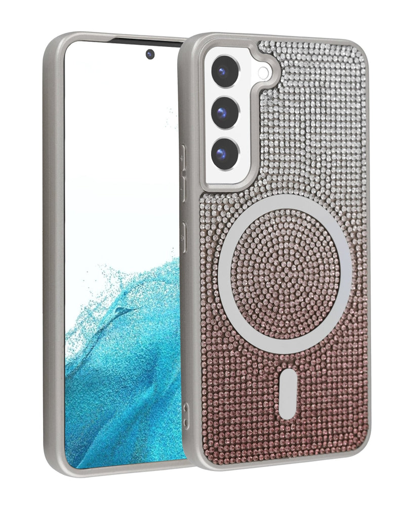 Wireless Charging Bling Diamond Crystal Case for Galaxy S23 Plus (Only Ground Shipping) - Banana Cellular Solutions