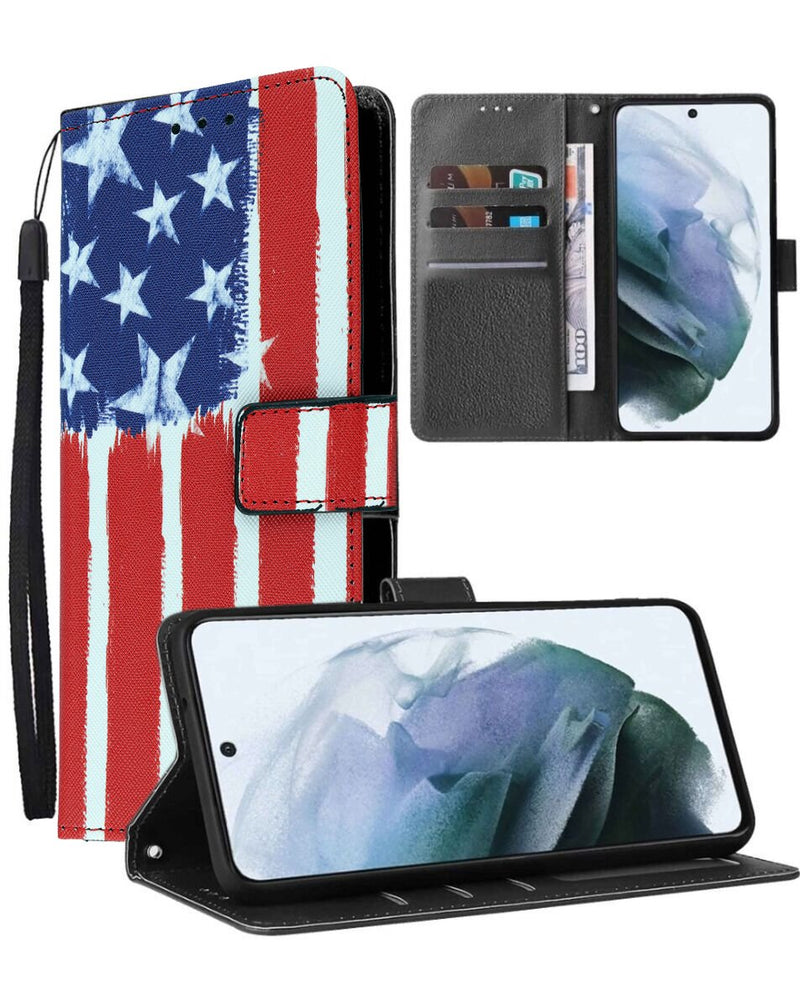 Galaxy S24FE Leather Wallet Case with Card Slot (Only Ground Shipping)