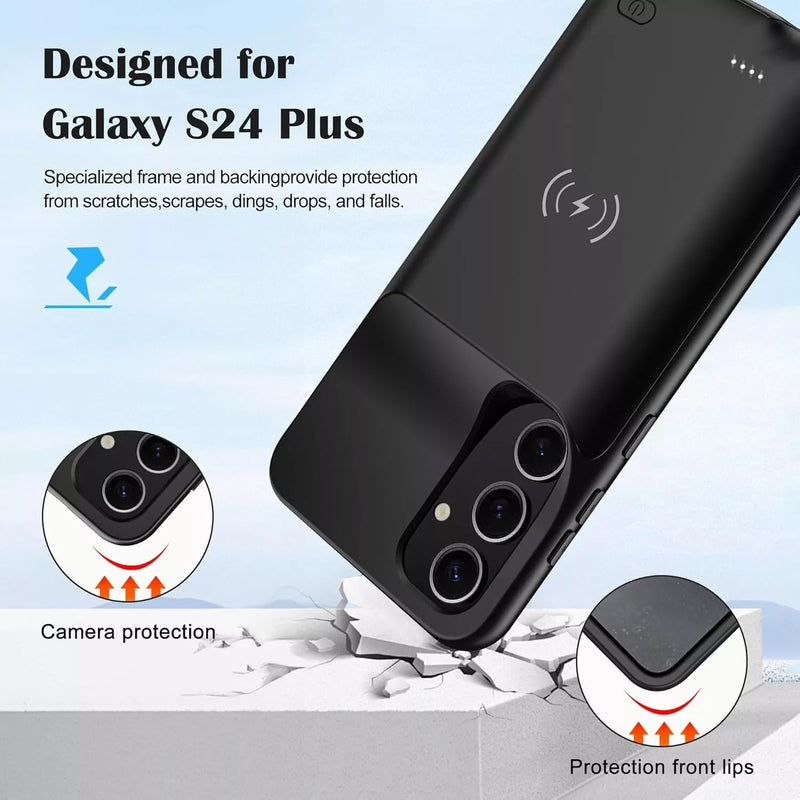 Slim Protective Charging Case (4800 mAh) for Galaxy S24 Plus (Only Ground Shipping) - Banana Cellular Solutions