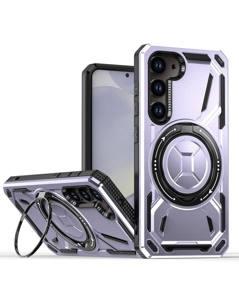 Full - Body Rugged Shockproof Case with Built - in Ring Holder for Galaxy S25 / S24 (Only Ground Shipping) - Banana Cellular Solutions